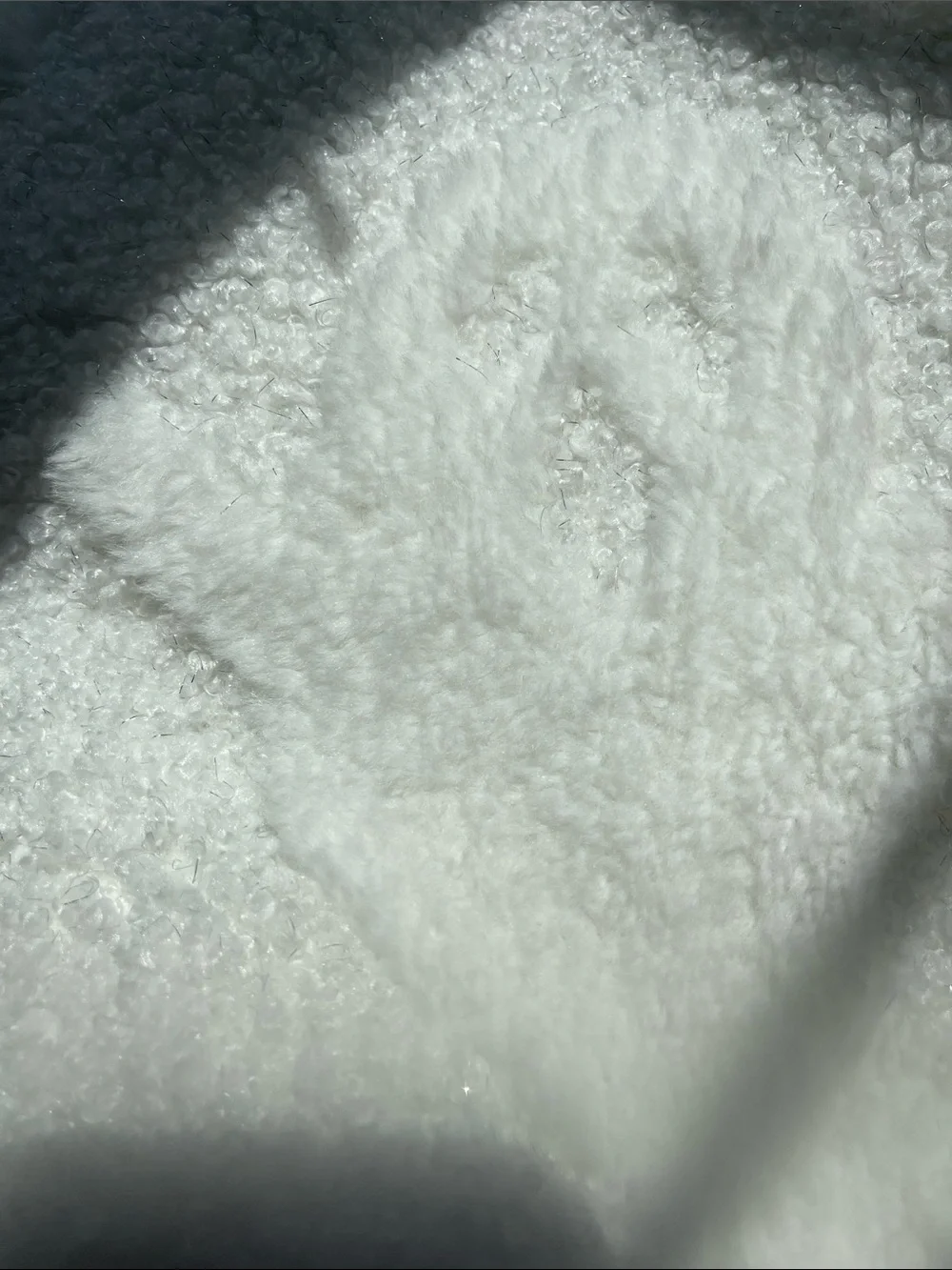 Rachel Zoe Soft Ivory Sherpa Throw Blanket